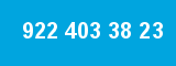 922 403 38 23 922 403 38 23